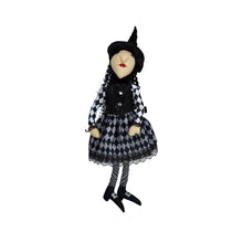 Load image into Gallery viewer, Halloween Sitting Witch Decor - Black
