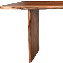 Load image into Gallery viewer, 60" Brown Solid Wood Live Edge Dining Bench
