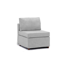 Load image into Gallery viewer, 3 Seat Module Sectional Sofa Couch With 1 Ottoman,Seat Cushion and Back Cushion Removable and Washable,Light Grey
