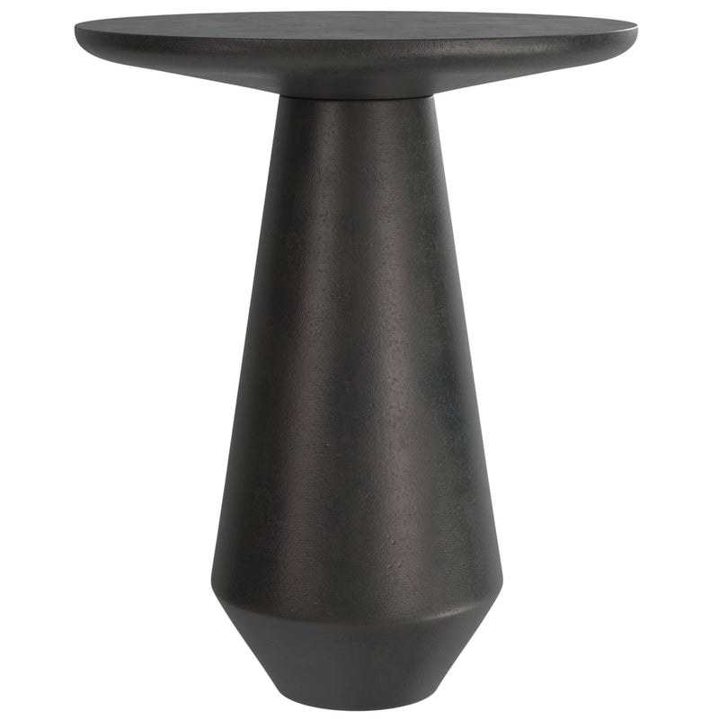 19" Aluminum Round End Table - Graphite
