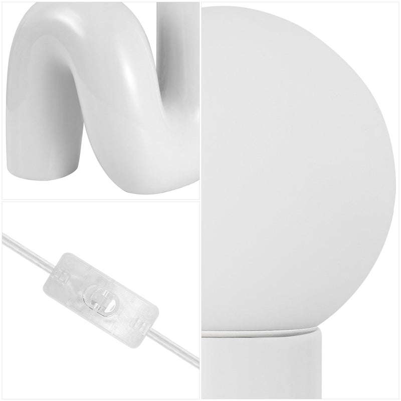 Novelty Globe Lamp - White