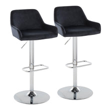 Load image into Gallery viewer, Daniella - Contemporary Adjustable Barstool With Swivel With Rounded Rectangle Footrest (Set of 2)
