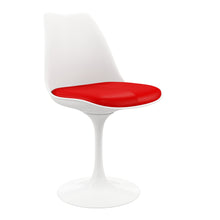Load image into Gallery viewer, Upholstered Faux Leather Dining Side Chair - Red / White
