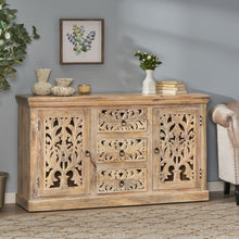 Load image into Gallery viewer, 3 Drawer Sideboard Handcrafted - Antique White
