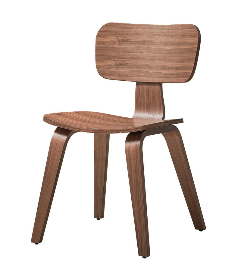 Wood Open Back Dining Side Chairs (Set of 2) - Brown