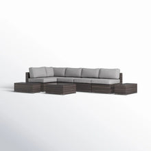 Load image into Gallery viewer, Wicker Sectional Seating Group With Plush Cushions
