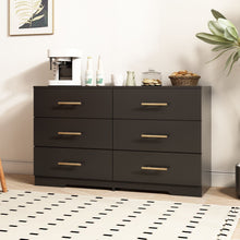 Load image into Gallery viewer, Large 6 Drawers Chest Of Drawer Dressers Table With Handle
