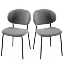 Load image into Gallery viewer, Boucle Dining Chairs, Dining Chairs With Metal Legs For Dining Room, Kitchen, Living Room
