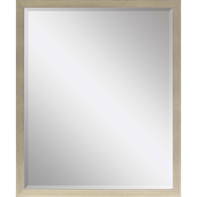 31'' Wood Accent Mirror - Silver