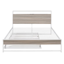 Load image into Gallery viewer, Platform Bed Frame With Trundle, USB Ports And Slat Support, No Box Spring Needed
