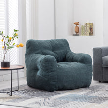 Load image into Gallery viewer, Soft Teddy Fabric Tufted Foam Bean Bag Chair With Teddy Fabric
