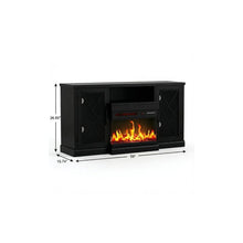 Load image into Gallery viewer, Fireplace TV Stand With Fireplace (734211) - Black
