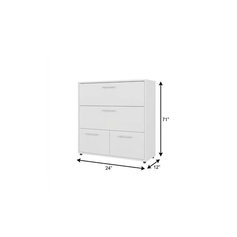 Three Drawer Double Dresser - White