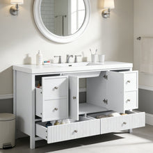 Load image into Gallery viewer, Bathroom Vanity With Separate Sink, Soft Close Doors And 4 Drawers
