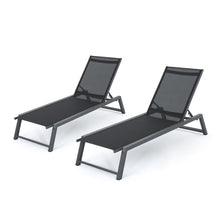Load image into Gallery viewer, Myers - Modern Chaise Lounge Set With Adjustable Mesh Back
