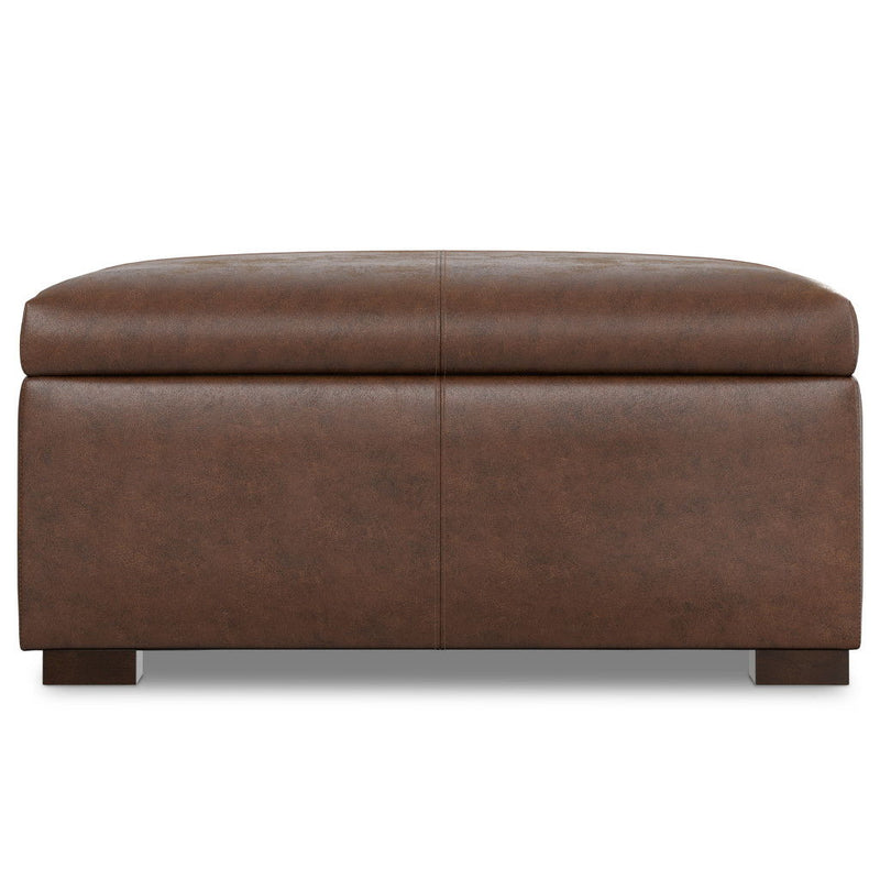 36" Storage Ottoman - Walnut / Brown