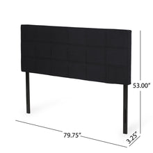 Load image into Gallery viewer, Marakesh - Contemporary Fabric Upholstered King / California King Headboard - Black
