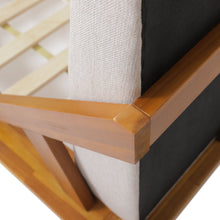 Load image into Gallery viewer, Okioki - Charleston Fabric Upholstered Acacia Wood Bed
