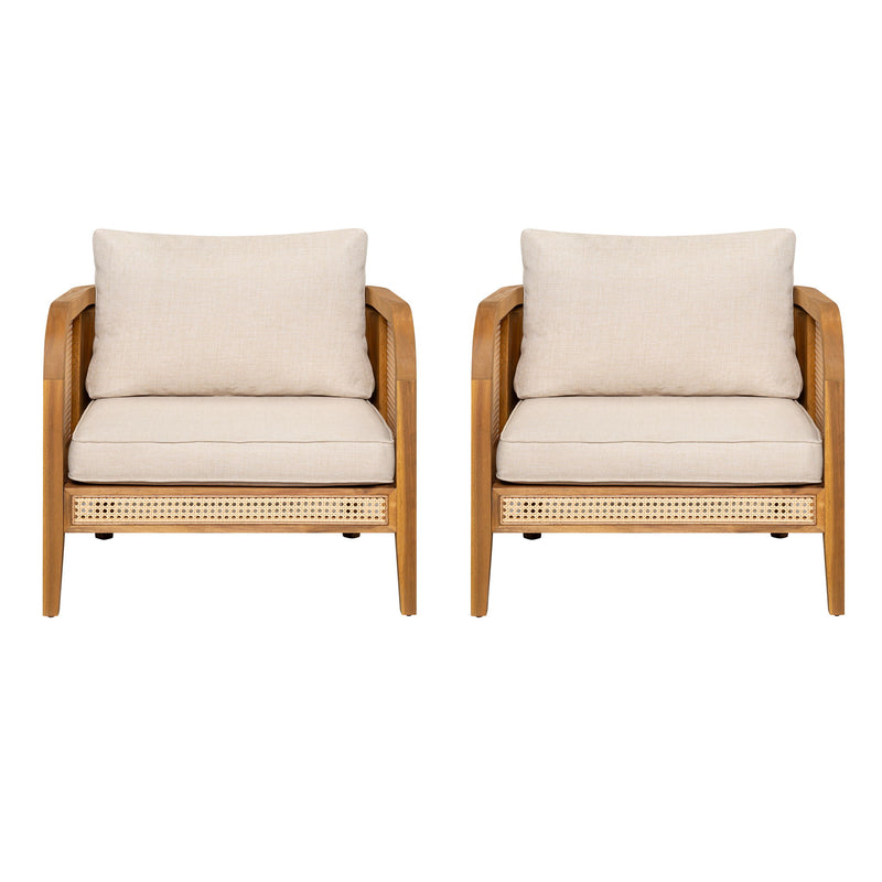 Kirkby - Bohemian Outdoor Patio Cushioned Arm Chair