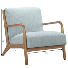 Load image into Gallery viewer, Mid-Century Style Lounge Chair With Upholstered Seat

