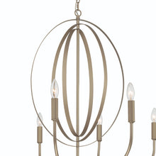 Load image into Gallery viewer, Candle Style Ten-Light Metal Dimmable Chandelier - Brass
