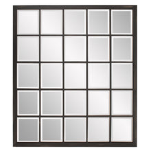 Load image into Gallery viewer, Rectangular Antique Finish Mirror With Beveled Edge - Black
