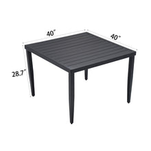 Load image into Gallery viewer, Outdoor Patio Dining Table With Tapered Feet &amp; Umbrella Hole
