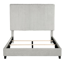 Load image into Gallery viewer, Bridgevine Home Queen Size Minky Stone Upholstered Platform Bed
