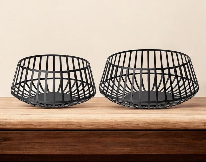 Decorative Bowl (Set of 2) (392178) - Black