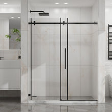 Load image into Gallery viewer, Frameless Tub Sliding Shower Door With Easy Clean Coating
