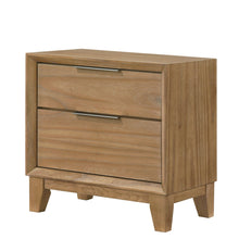 Load image into Gallery viewer, 1 Piece 2 Drawer Nightstand - Natural Wood
