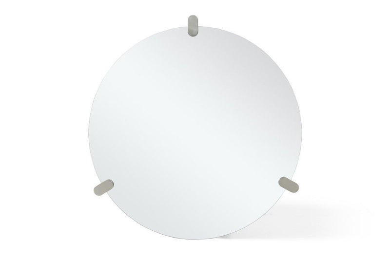 Round Frameless Accent Mirror Accent - Clear