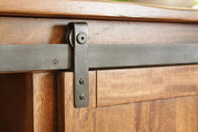 Load image into Gallery viewer, Solid Wood, Enclosed Storage Distressed TV Stand - Brown
