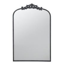 Load image into Gallery viewer, 36" Arch Iron Framed Accent Mirror - Black
