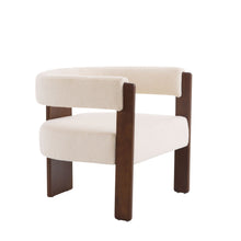 Load image into Gallery viewer, Modern Upholstered Accent Arm Chair With Barrel Back Design

