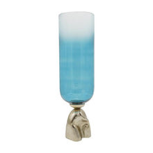 Load image into Gallery viewer, Ombre Pedestal Table Vase (565457) - Blue / Gold
