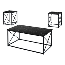 Load image into Gallery viewer, Metal Coffee Table (Set of 3) - Black
