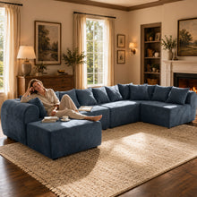 Load image into Gallery viewer, 8 Seater U-Shaped Couch With Ottoman
