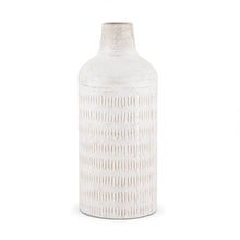 Load image into Gallery viewer, Geometric Cylinder Table Vase (608320) - Off White / Off White
