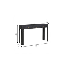 Load image into Gallery viewer, Console Table With Three Drawers - Black

