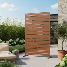 Load image into Gallery viewer, Three Panel Screen Room Divider (562881) - Brown
