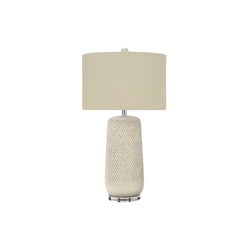 Contemporary Lighting, Table Lamp, Ceramic, Resin - Cream