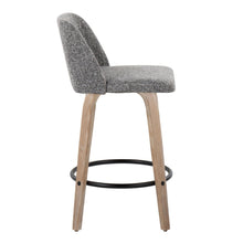 Load image into Gallery viewer, Toriano - Contemporary Fixed-Height Counter Stool &amp; Swivel With Round Footrest (Set of 2)
