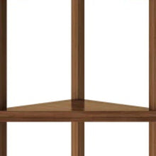 Load image into Gallery viewer, Four Tier Corner Bookcase - Walnut
