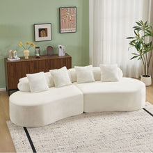 Load image into Gallery viewer, Modern Curved Sofa With Pillows
