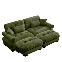 Load image into Gallery viewer, Super Comfort Oversized Modular Sectional Sofa With Movable Ottoman
