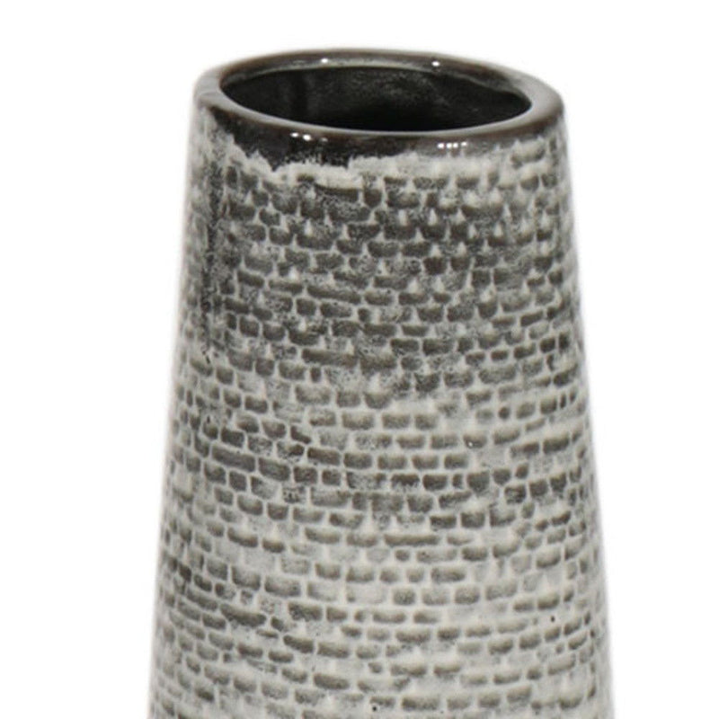Ombre Tapered Floor Vase (576741) - Black / Gray