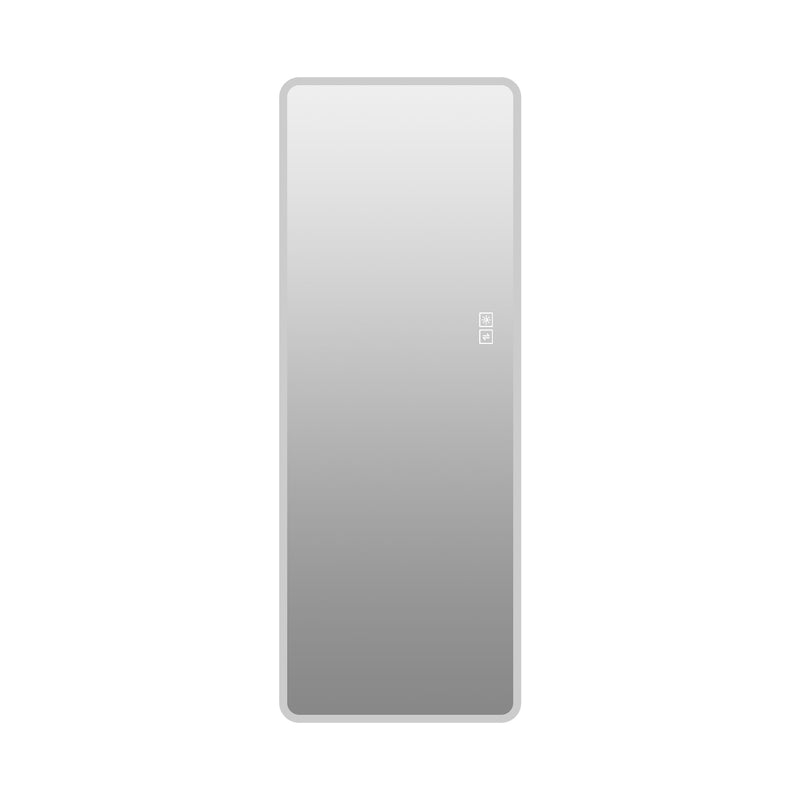 LED Full Length Mirror With Lights, Wall Mounted Full Body Mirror, Dimmable 3 Color Lighting, Anti Fog, Shatter Proof, Memory Function - Clear