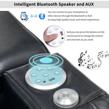 Load image into Gallery viewer, Power Recliner Theater Chair With Cooling Cup Holder, Bluetooth Speaker, LED Lights, USB Ports
