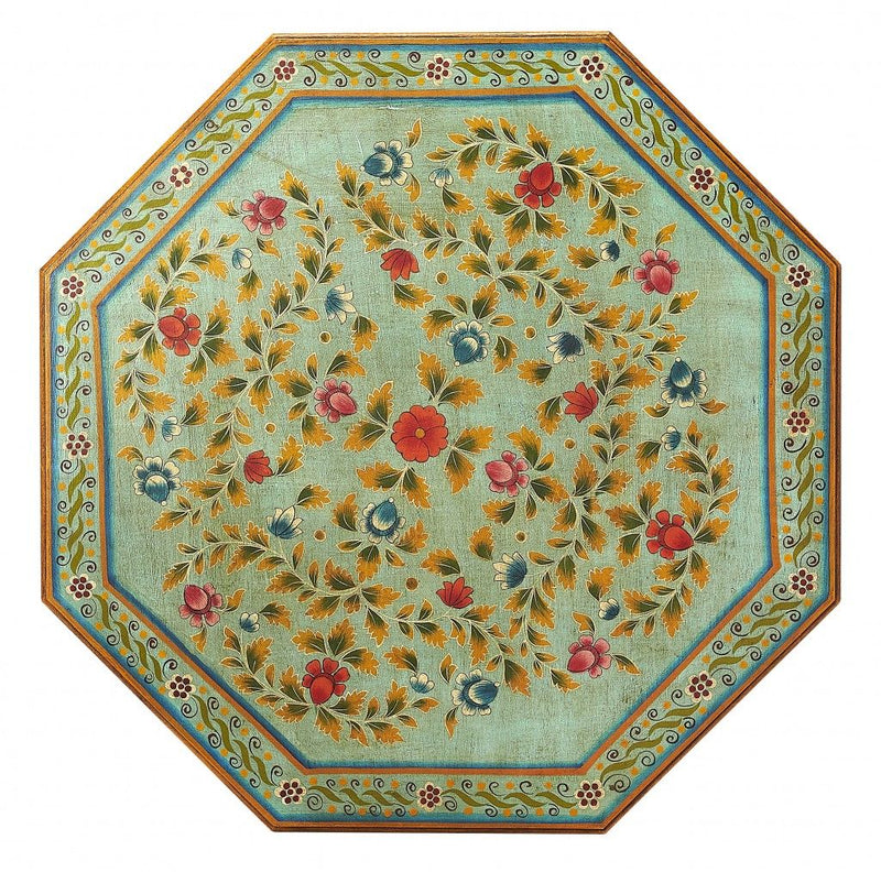 Hand Painted Coffee Table - Green